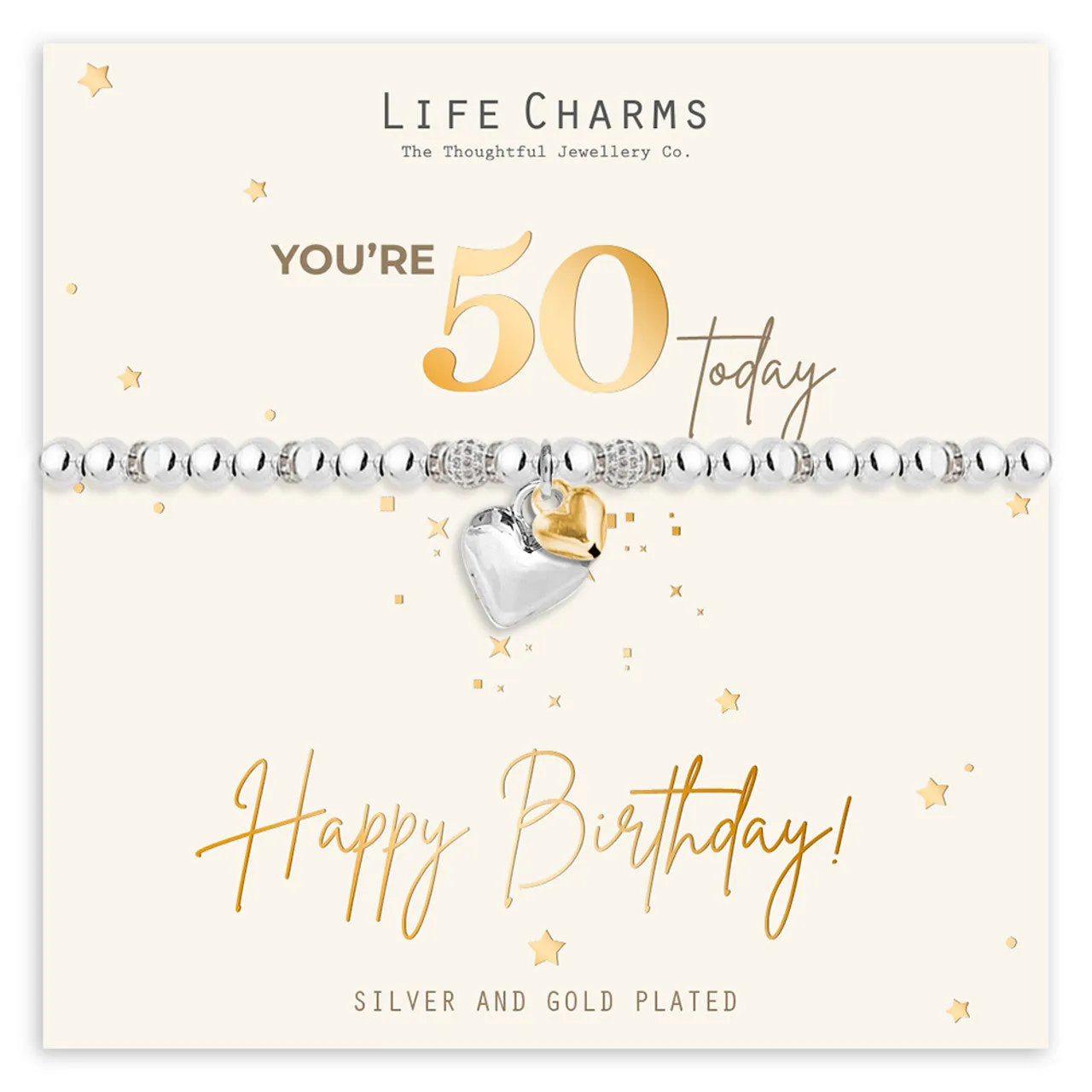 50th Happy Birthday Bracelet