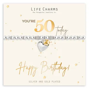 50th Happy Birthday Bracelet