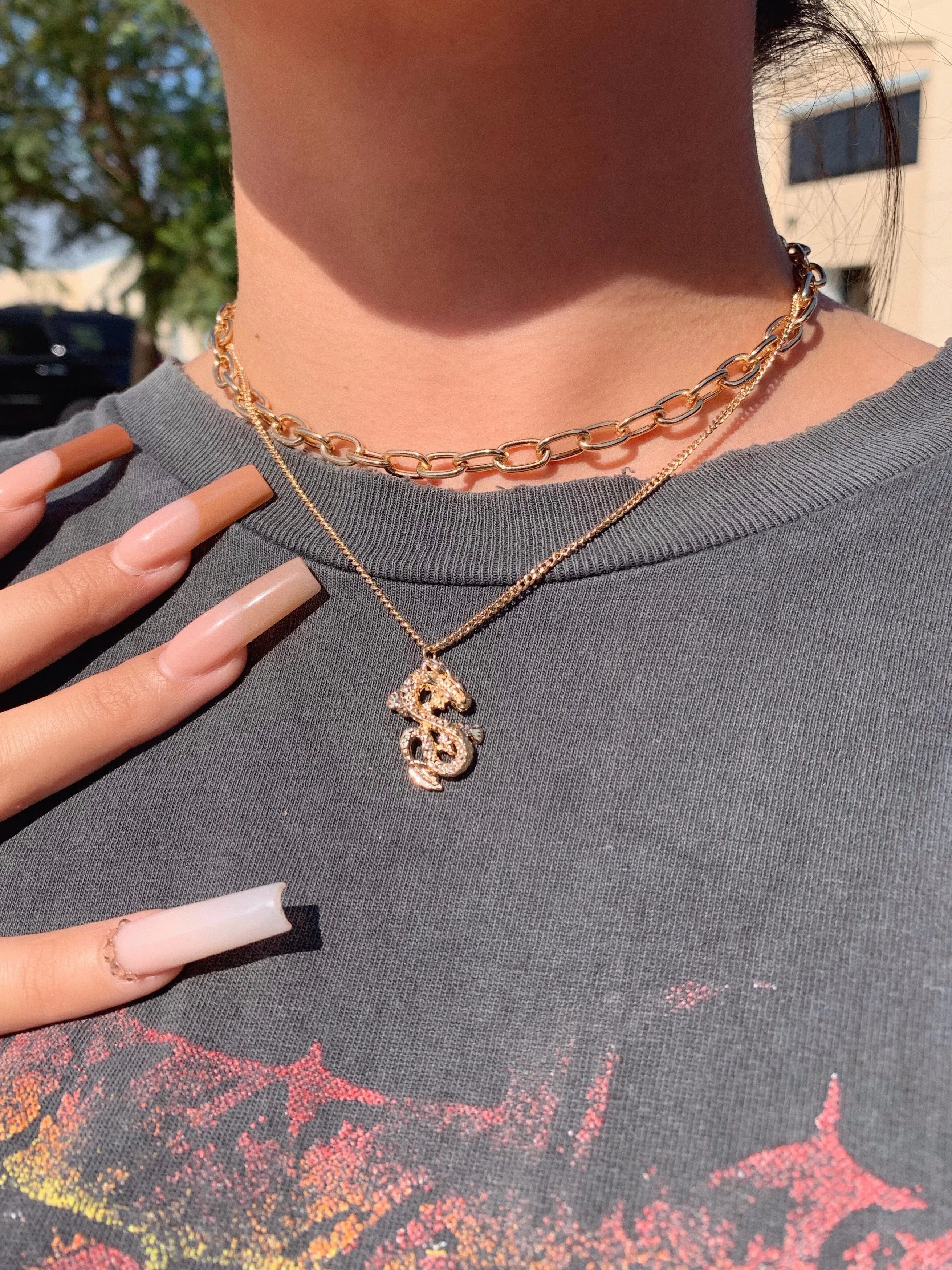 cleo layered necklace