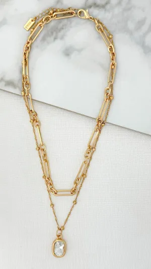 Envy Gold Layered Pendant Necklace