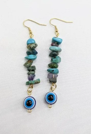 Evil Turquoise Earrings