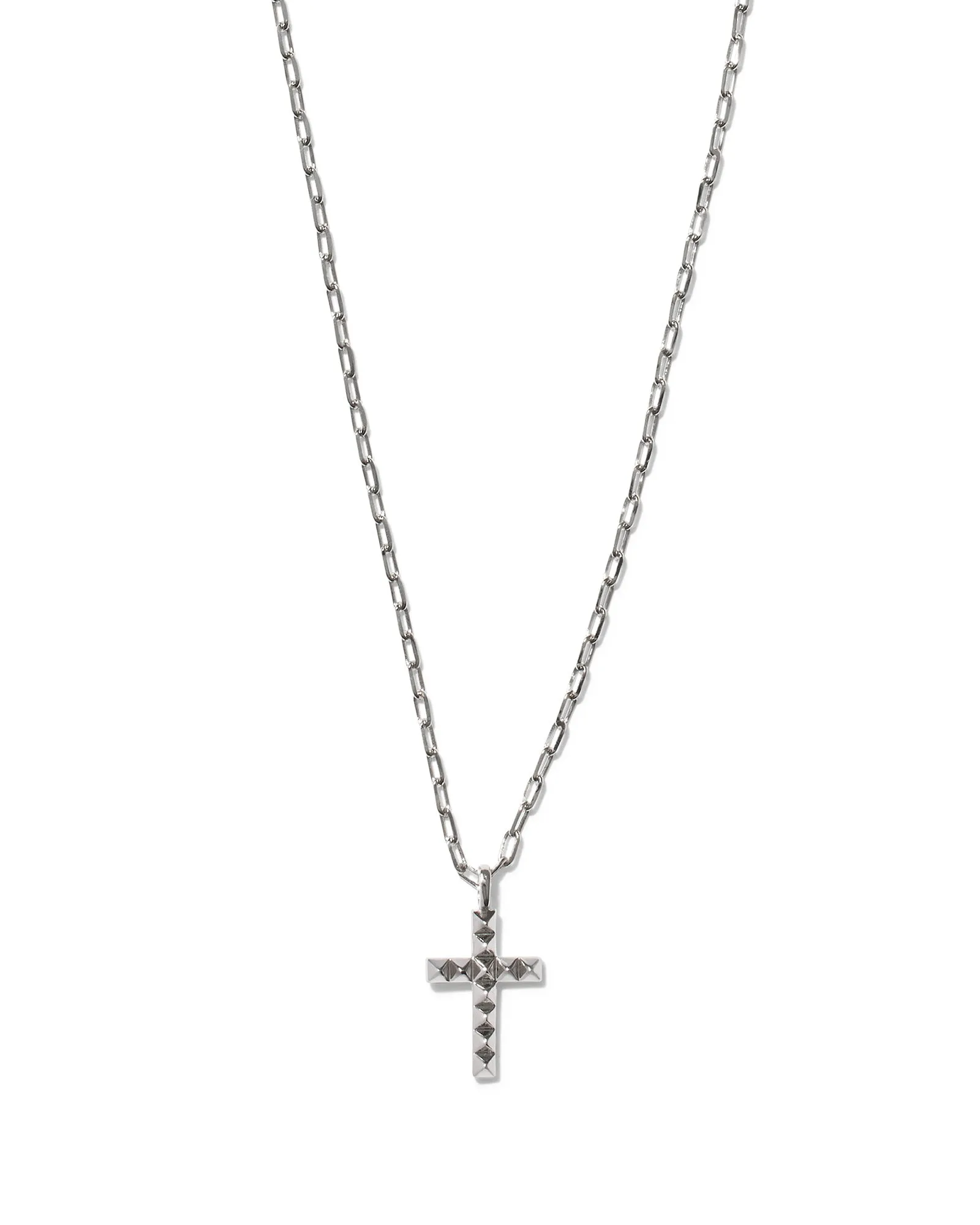 Jada Cross Pendant Necklace in Silver