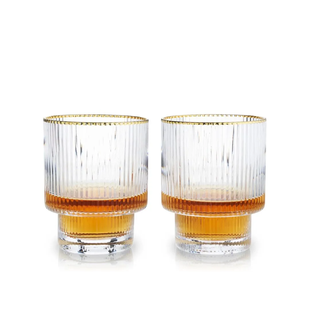 Meridian Crystal Lowball Tumblers (Set of 2)