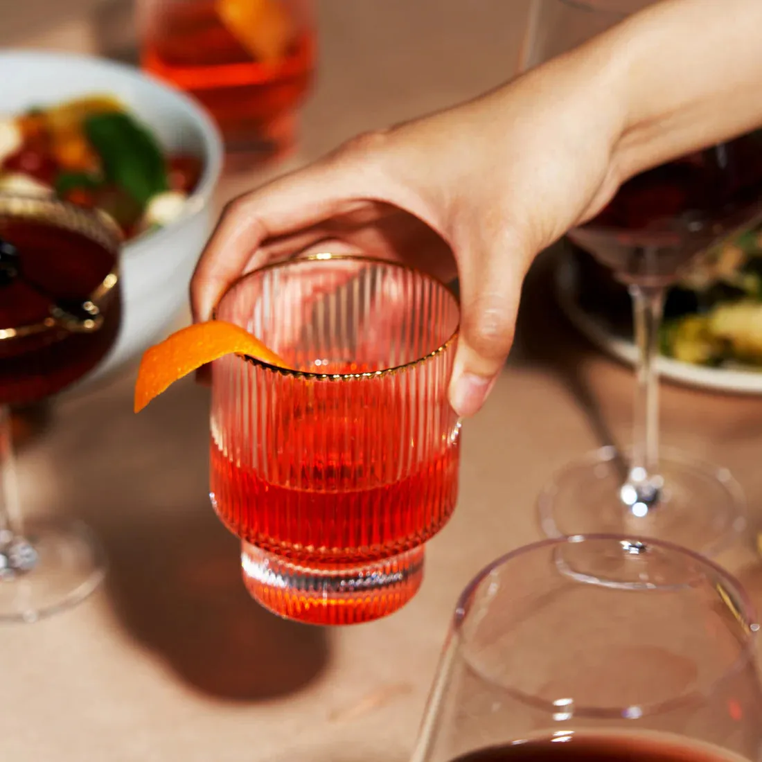 Meridian Crystal Lowball Tumblers (Set of 2)