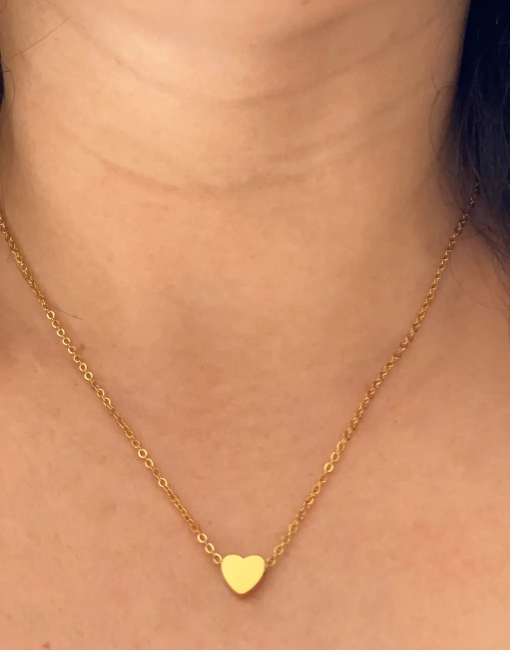 NB heart necklace stainless steel