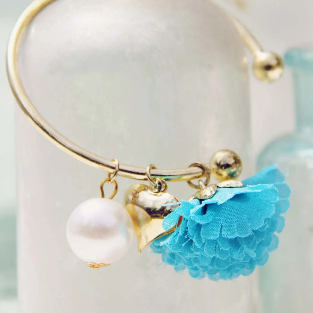 Peach Blossom Bracelet in Turquoise