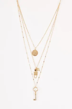 Secretly Engraved Layered Necklace