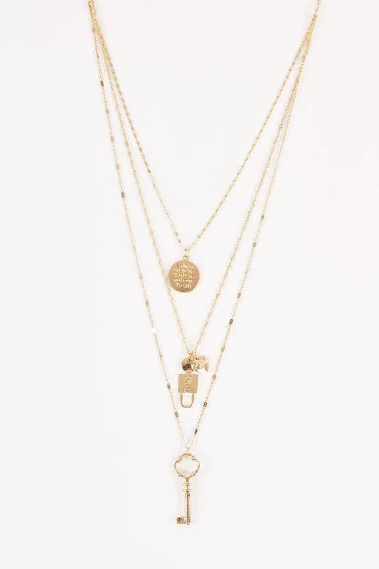 Secretly Engraved Layered Necklace