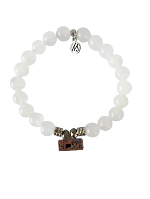T.Jazelle - Moonstone Stone "Home" Connecticut Charm Bracelet