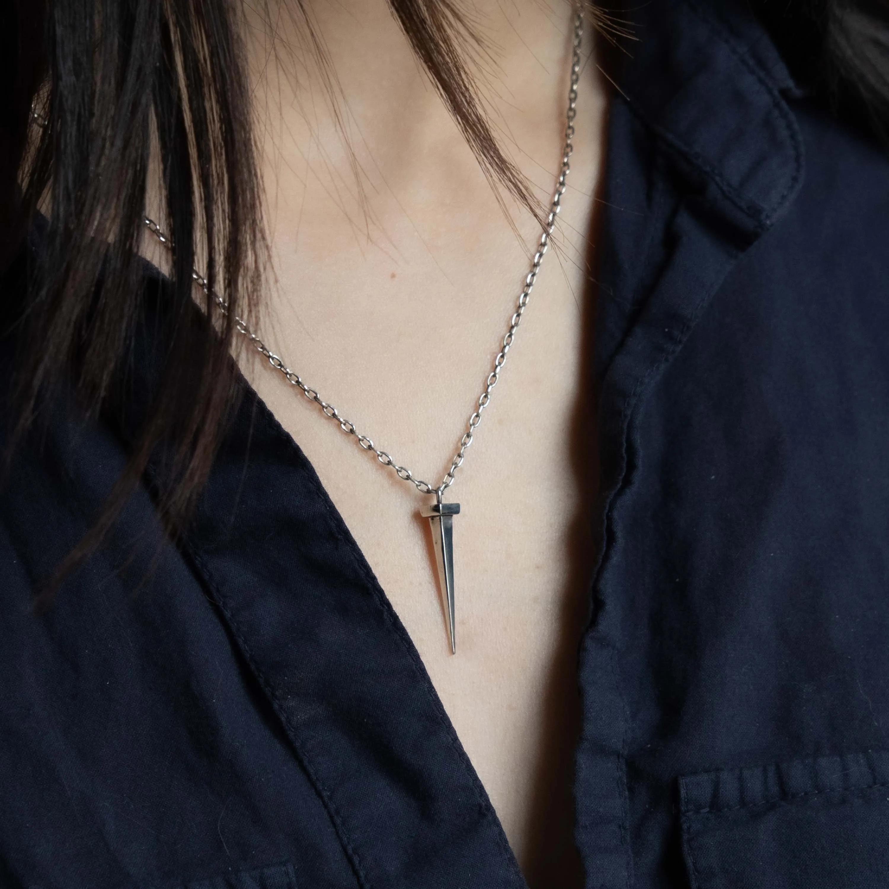Tough as Nails Necklace Small/Medium - Sterling Silver